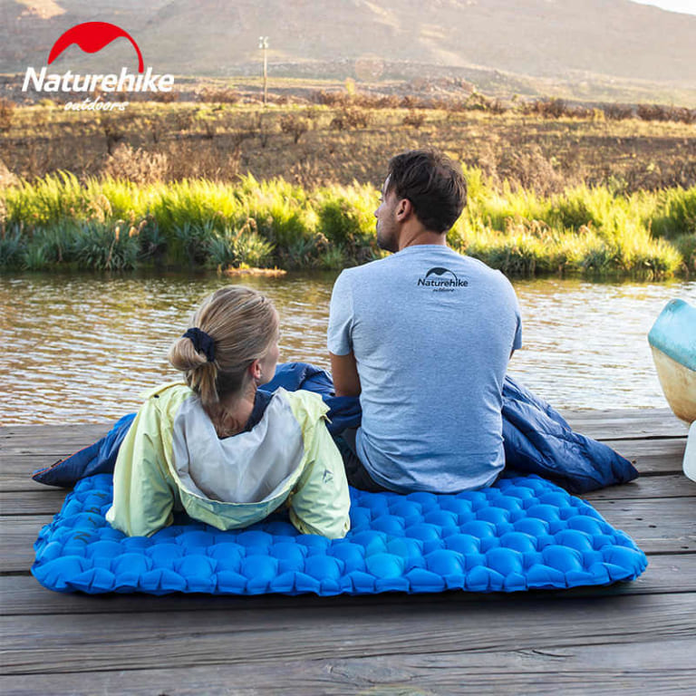 Đệm đôi bơm hơi Naturehike TPU Thickened Double Waterproof Inflatable Mattress NH19Z013-P - 9573