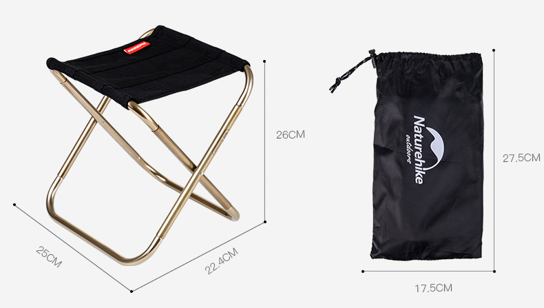 Ghế đẩu gấp gọn Naturehike Portable Folding Stool NH17Z012-L - 9523