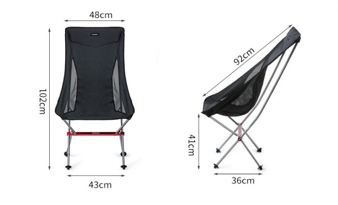 Ghế xếp có tựa đầu Naturehike Portable Folding Chair NH18Y060-Z - 9514 (1)