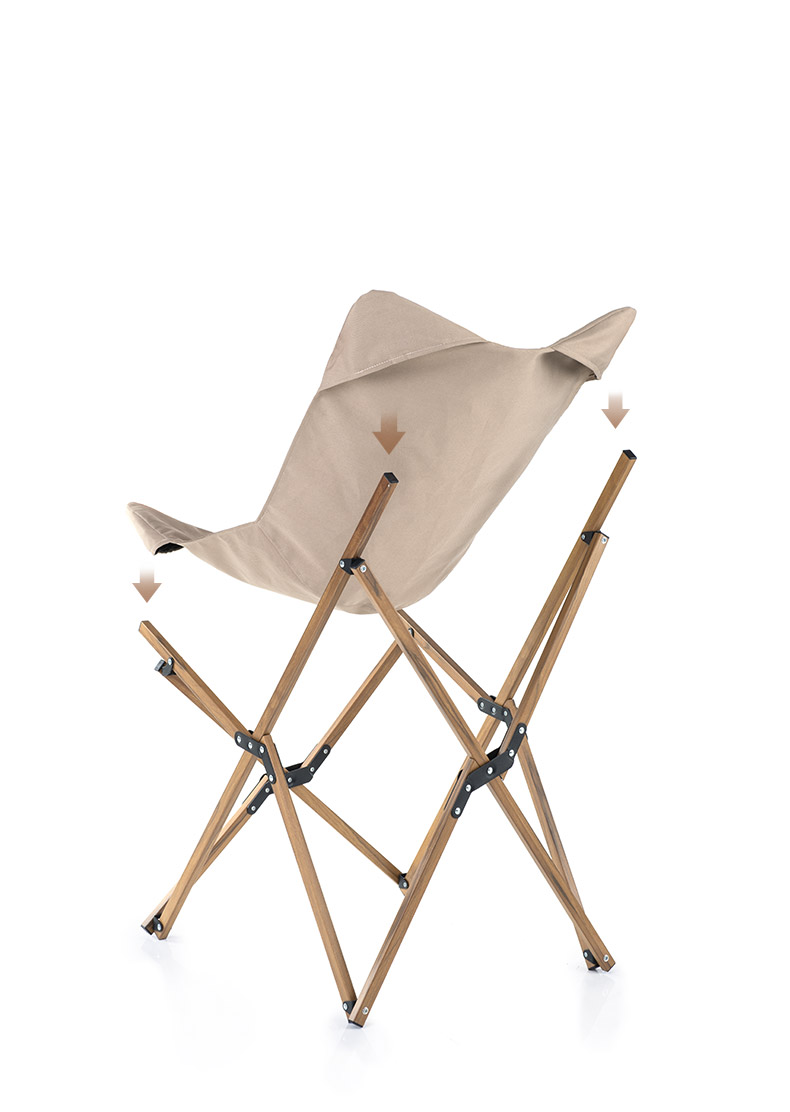 Ghế xếp có tựa lưng khung vân gỗ Naturehike Portable Folding Chair NH19Y001-Z - 9521