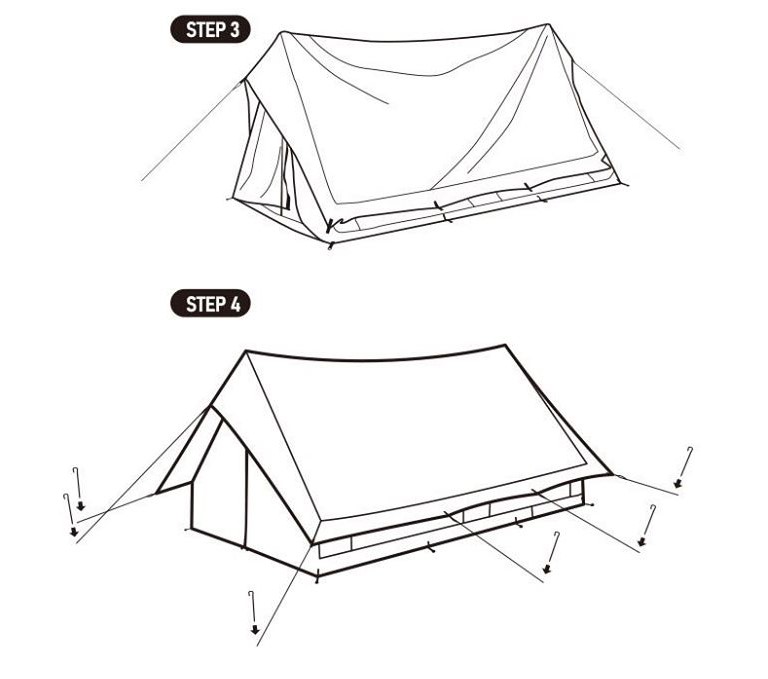 Lều cắm trại cao cấp 4 người Naturehike NH20ZP003 - 9557