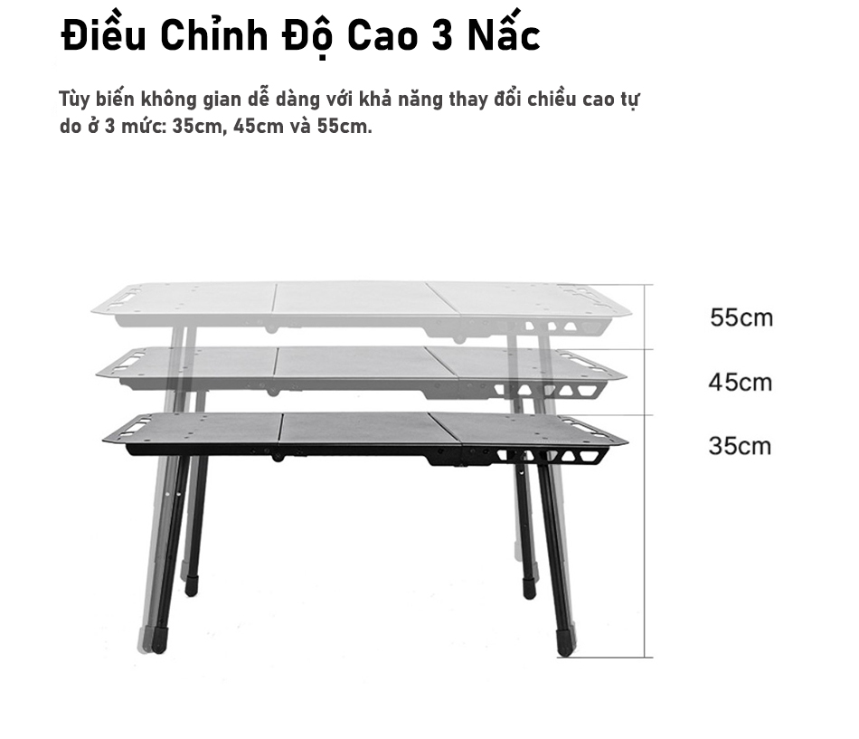 Bàn gấp đa năng Snowline Flat Table Unit 3 SNI5UTA003
