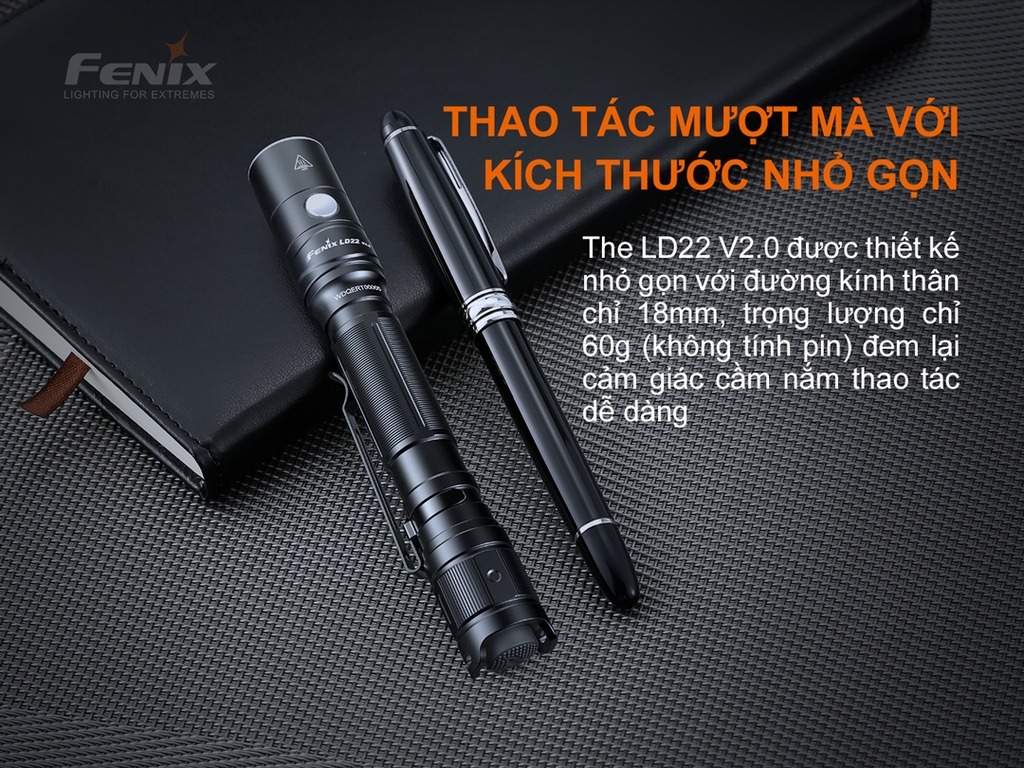 Đèn pin cầm tay mini Fenix Flashlight LD22 V2.0
