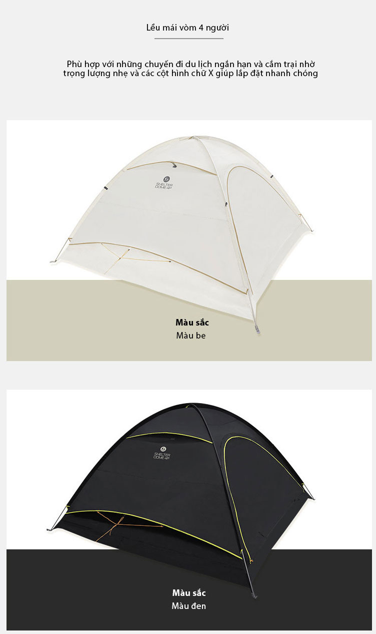Lều cắm trại 4 người Snowline Shelter Dome SNF5ULT008