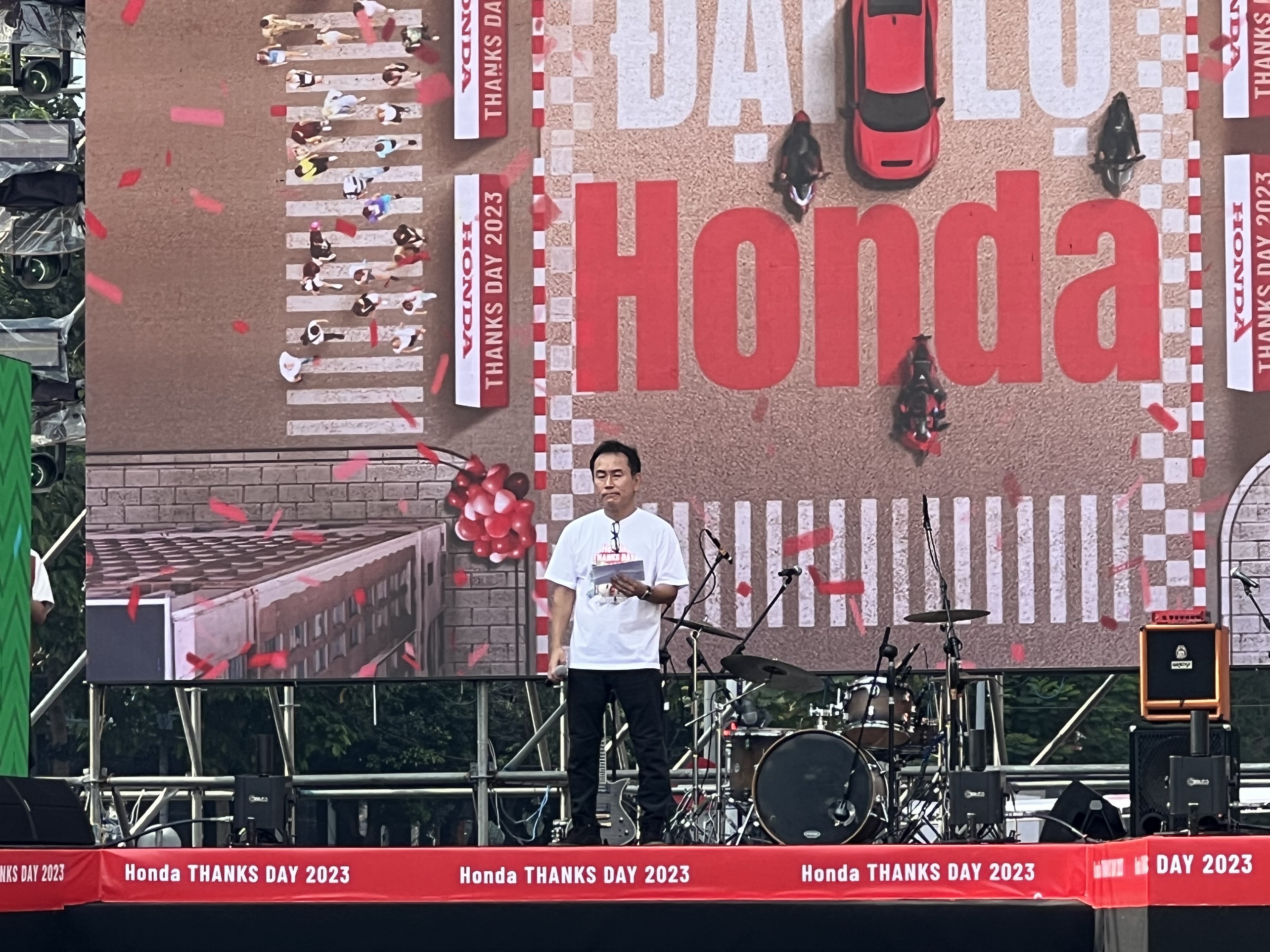 Tổng giám đốc Honda Việt Nam phát biểu khai mạc sự kiện Honda Thanks Day 2023