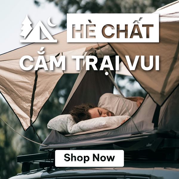 Banner cắm trại hè chất Mobile