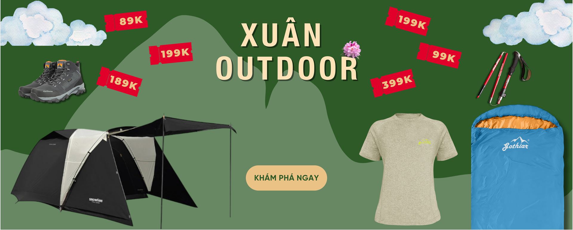 Banner xuân outdoor