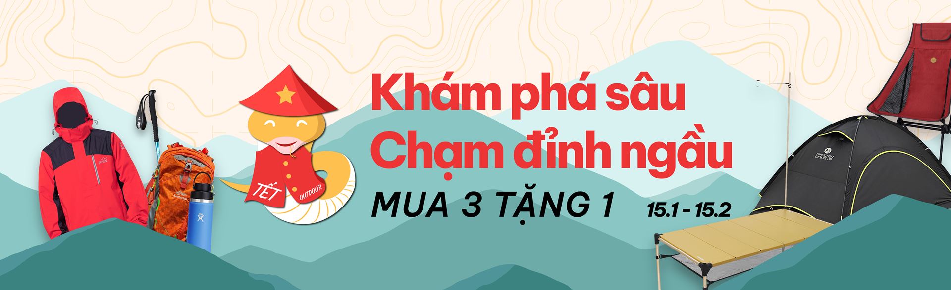 Banner Khuyến mãi mua 3 tặng 1