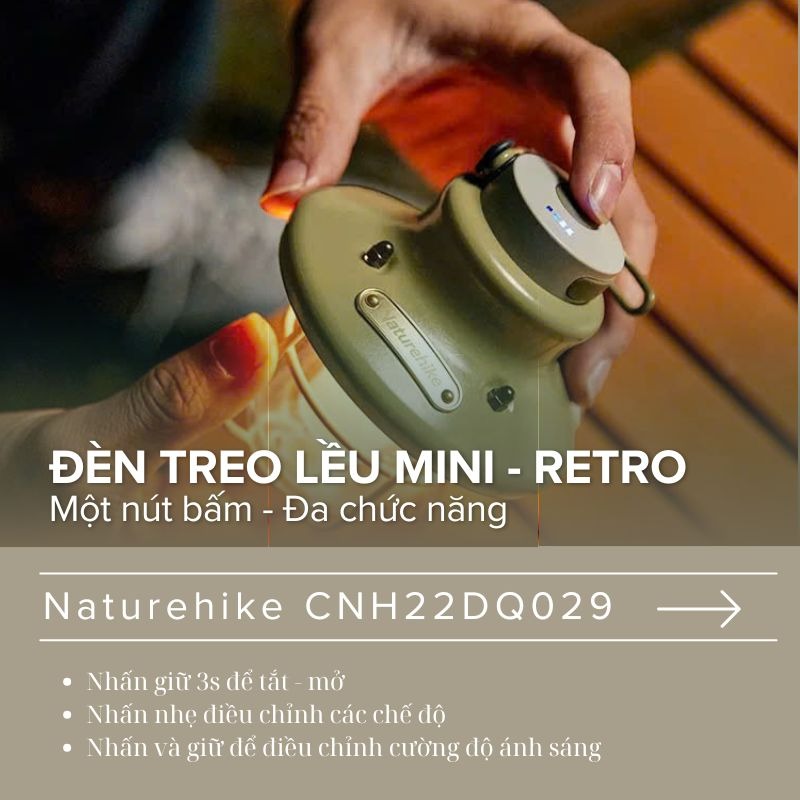Đèn cắm trại NatureHike Mini Camping Lantern CNH22DQ029