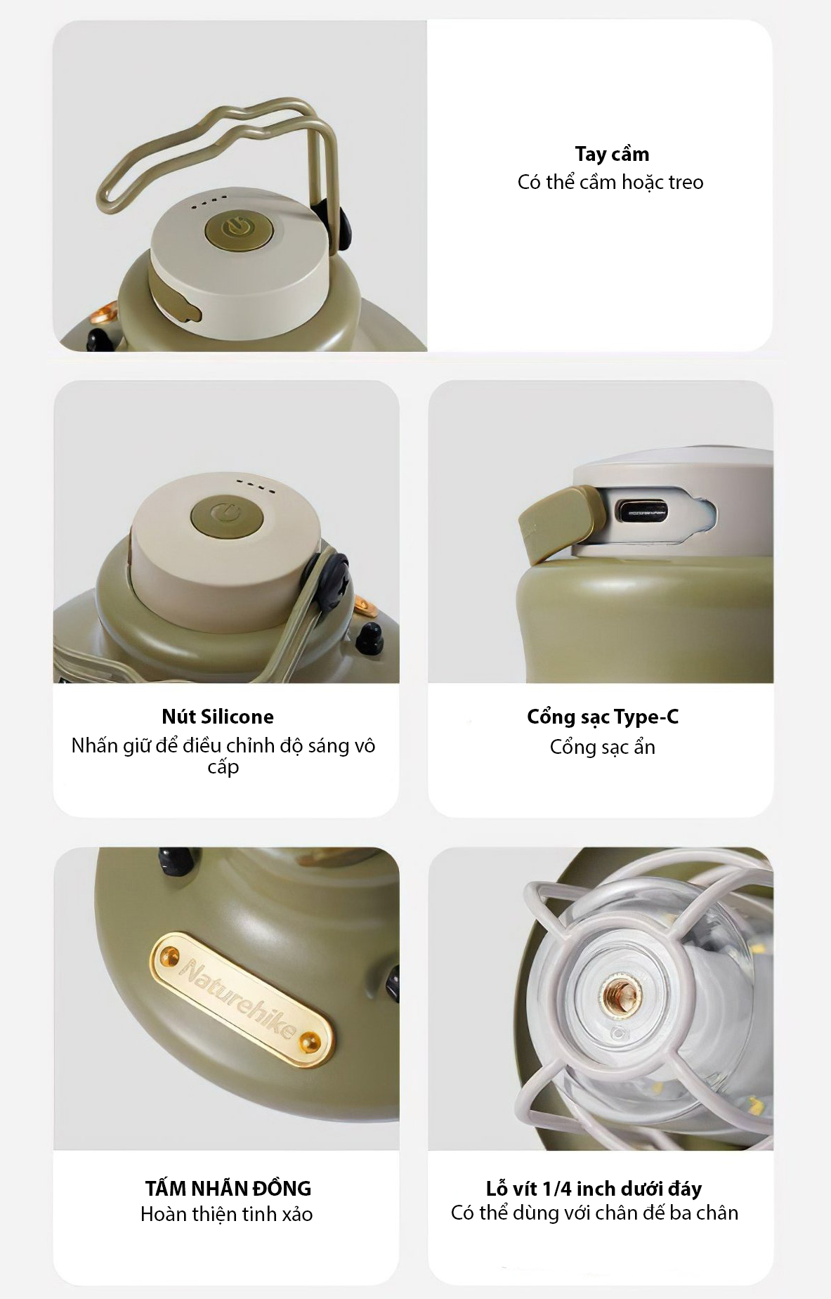 Đèn cắm trại NatureHike Mini Camping Lantern CNH22DQ029