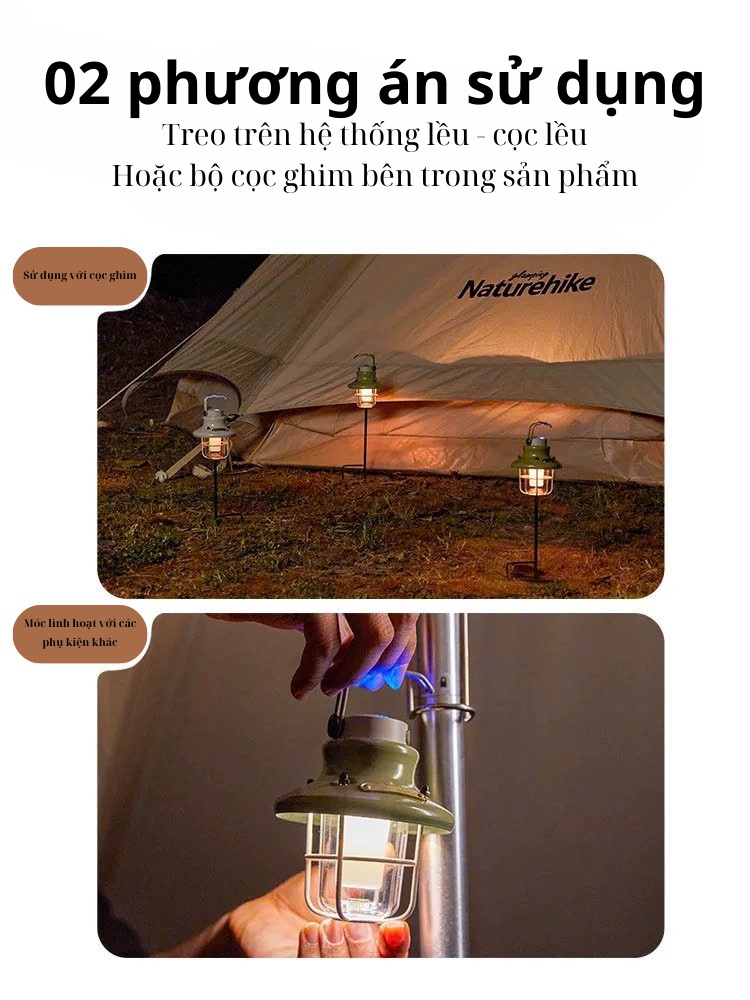 Đèn cắm trại NatureHike Mini Camping Lantern CNH22DQ029