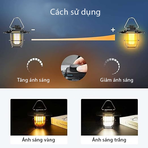 Đèn Led măng xông kèm Cree Retro Lamp TM-LY02