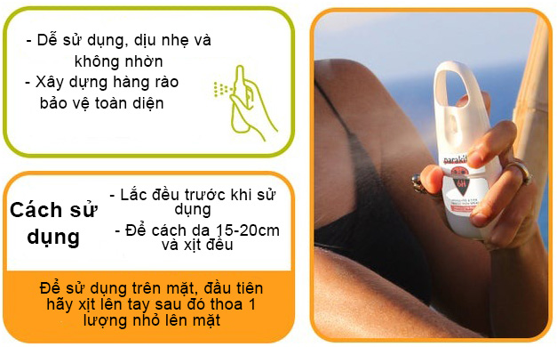 Chai xịt chống muỗi PARA''KITO Water & Sweat Resistant