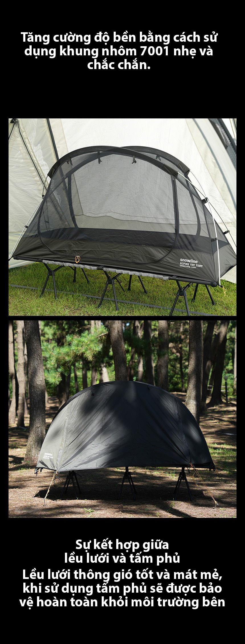 Lều cắm trại 1 người Snowline Alpine Cot Tent SNH5ULT005