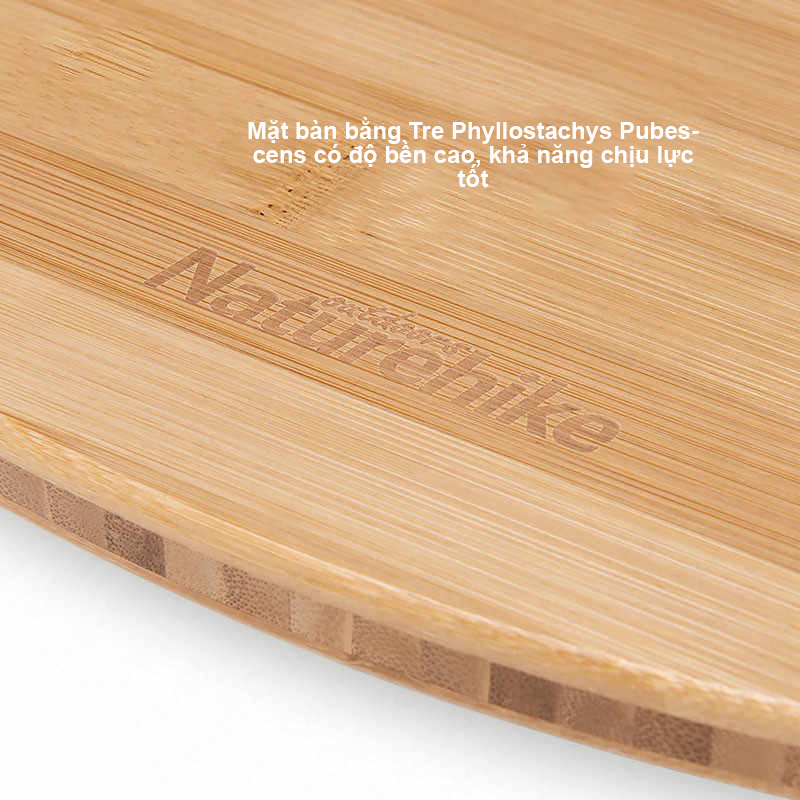 Bàn dã ngoại gấp gọn Naturehike Folding Bamboo Camping Table NH19JJ003