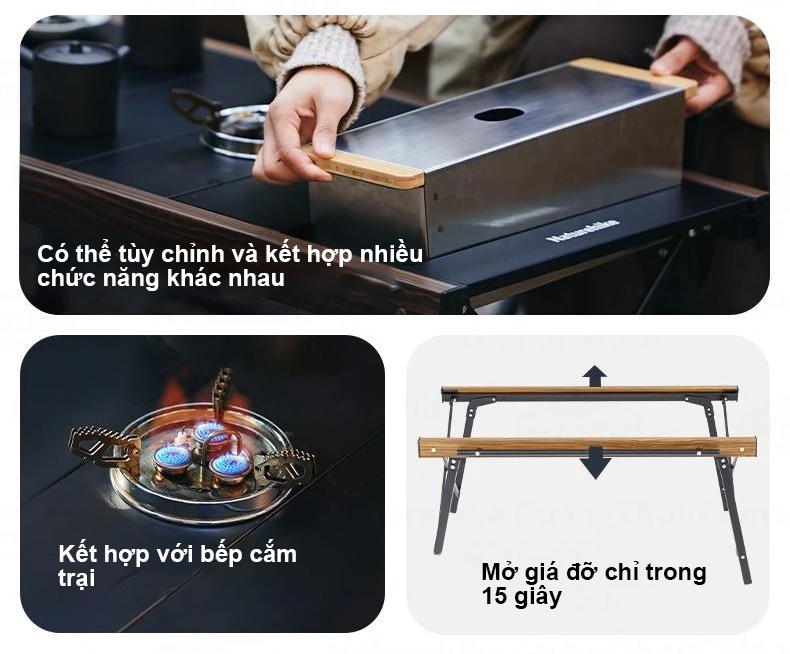 Bàn gấp dã ngoại Naturehike IGT Folding Outdoor Table CNK2300JJ016