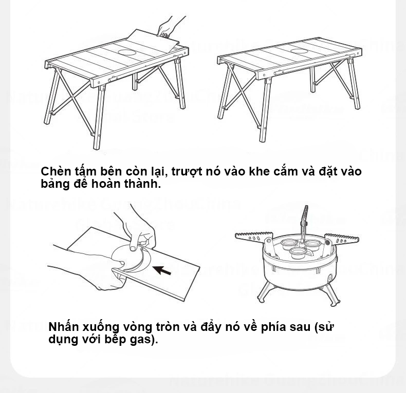 Bàn gấp dã ngoại Naturehike IGT Folding Outdoor Table CNK2300JJ016