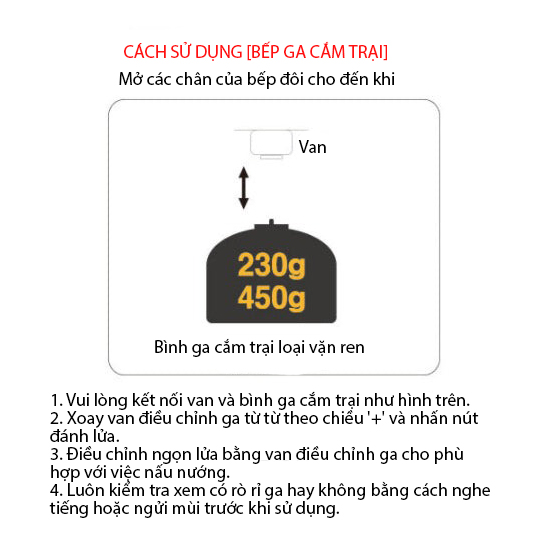 Bếp gas đôi cắm trại Snowline Slim Two Burner SN45UGG007