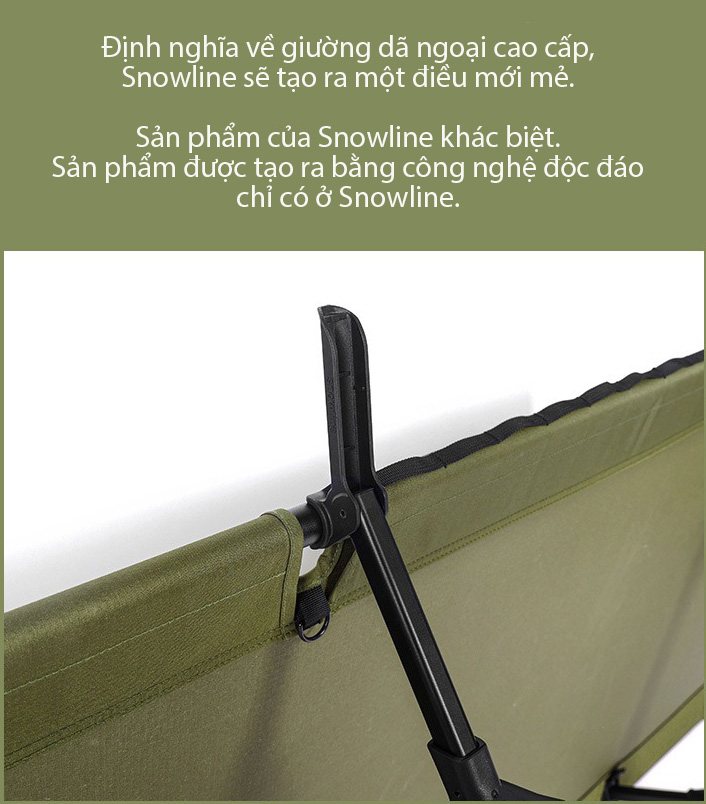 Giường cắm trại Snowline Camping Cot 2Way SNH5UBD001