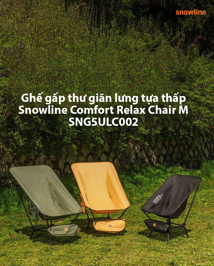 Ghế gấp thư giãn lưng tựa thấp Snowline Comfort Relax Chair M SNG5ULC002