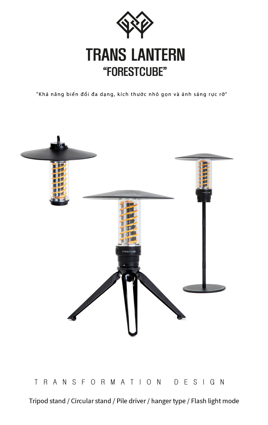 Đèn cắm trại mini ForestCube Trans Mini Lantern P00000NO