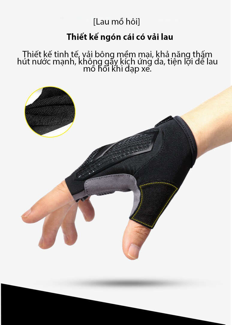 Găng tay thể thao hở ngón Kyncilor A0028