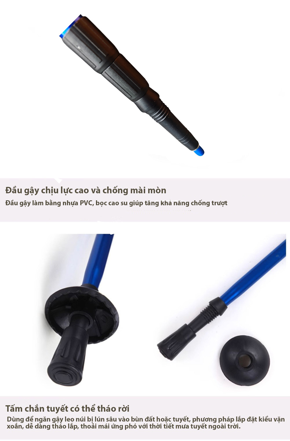 Gậy leo núi chống sốc Gothiar Anti Shock Trekking Pole GT250002-103
