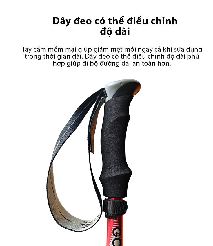 Gậy leo núi gấp gọn Gothiar Ultralight Trekking Pole GT250002-N85