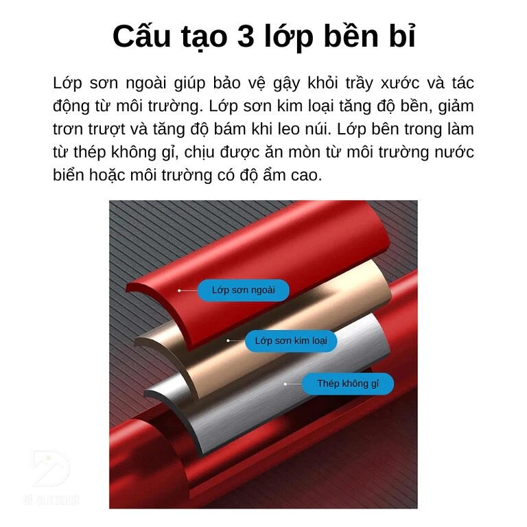 Gậy leo núi gấp gọn Necasil Ultralight Trekking Pole N82