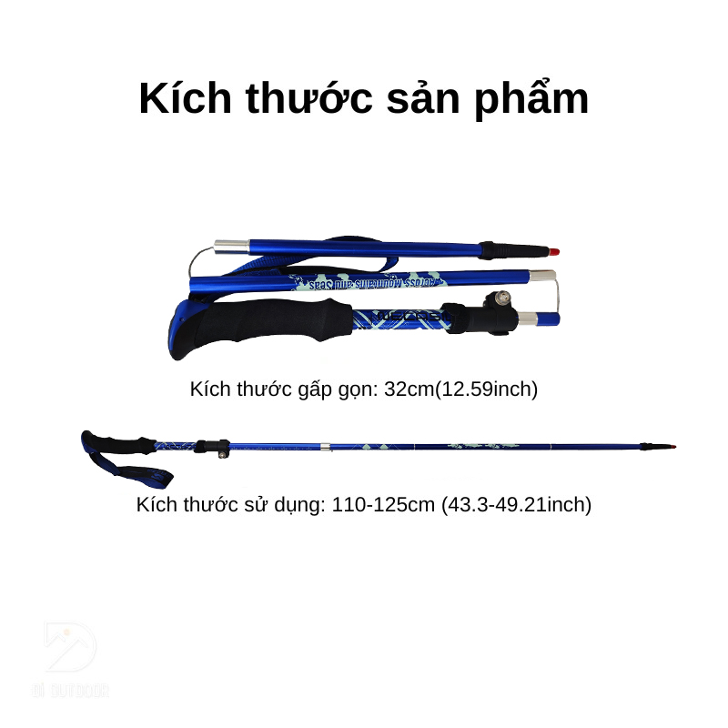 Gậy leo núi gấp gọn Necasil Ultralight Trekking Pole N82