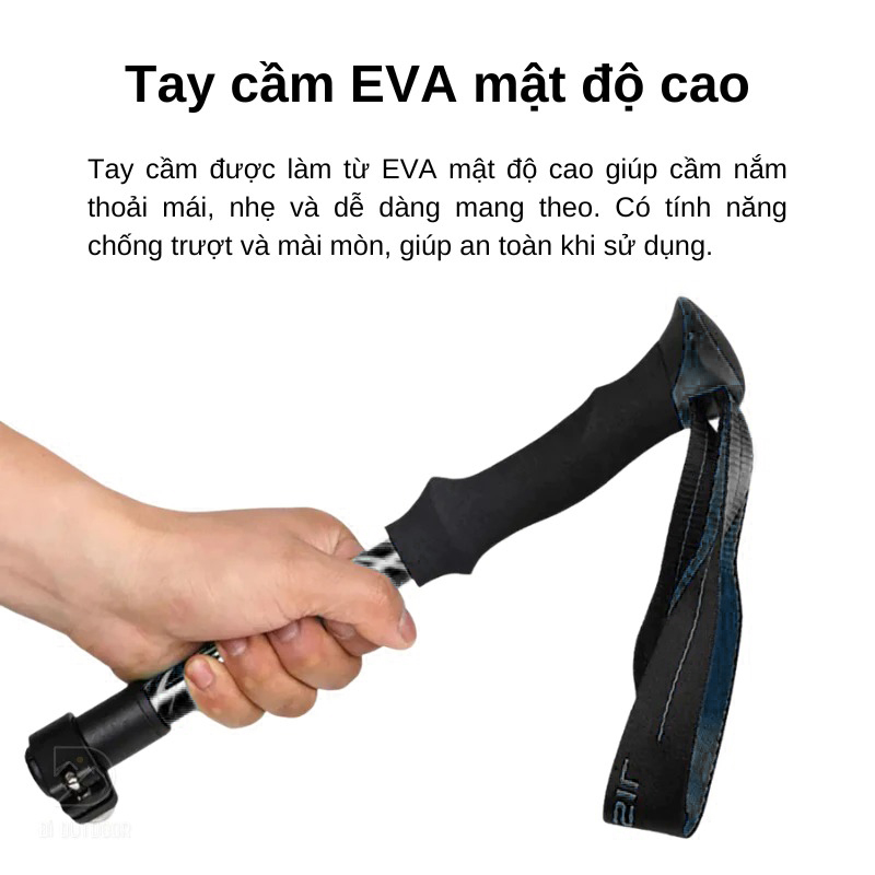 Gậy leo núi gấp gọn Necasil Ultralight Trekking Pole N82