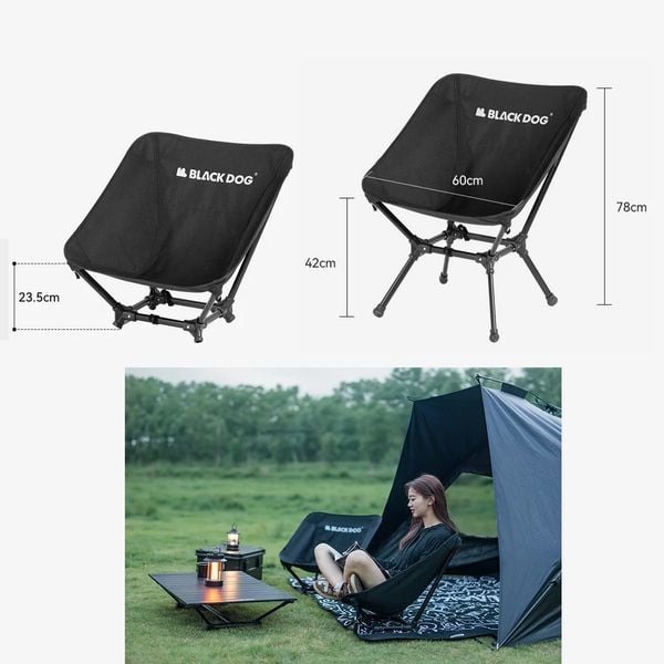 Ghế Cắm Trại Gấp Gọn Blackdog Folding Camping Chair BD-YLY005