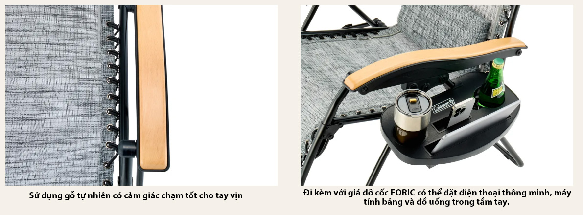 Ghế gấp cắm trại Coleman Infinity Chair Air Heather Gray 2219643