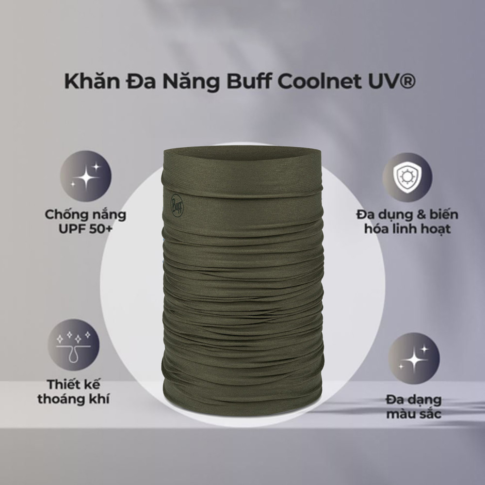 Khăn đa năng Buff Coolnet UV+ Solid Khaki