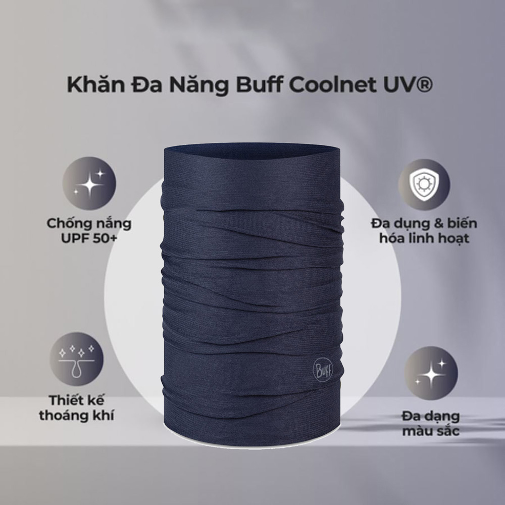 Khăn đa năng Buff Coolnet UV+ Solid Night Blue