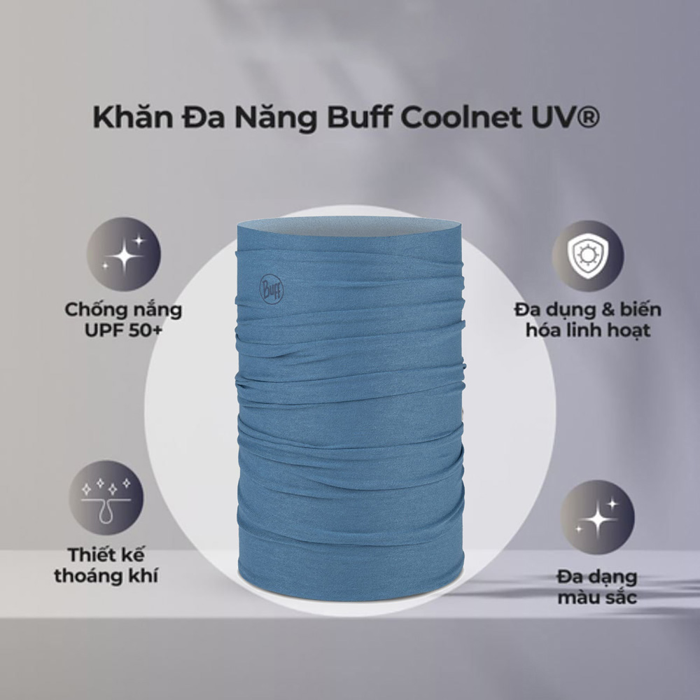 Khăn đa năng Buff Coolnet UV+ Solid Slate