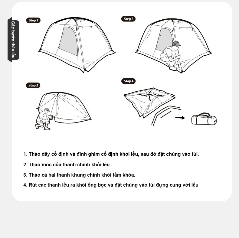 Lều cắm trại 2 phòng siêu nhẹ Naturehike Ultralight 2 Room Tent CNH22ZP028