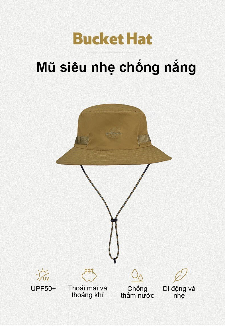 Mũ rộng vành mau khô Naturehike Quick Dry Wide Brim Hat NH22MZ001