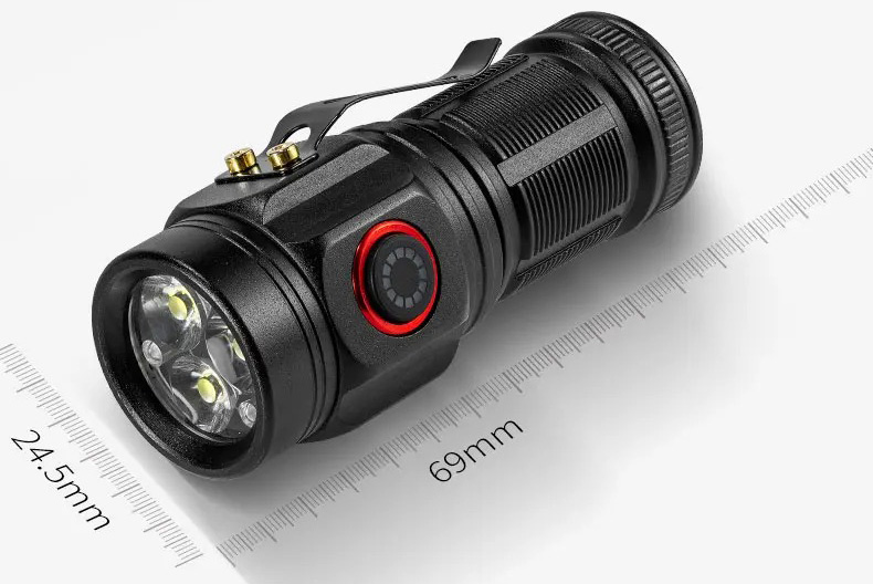 ​  Đèn pin sạc cầm tay Cree Mini High Power Flashlight 3 Led W5182