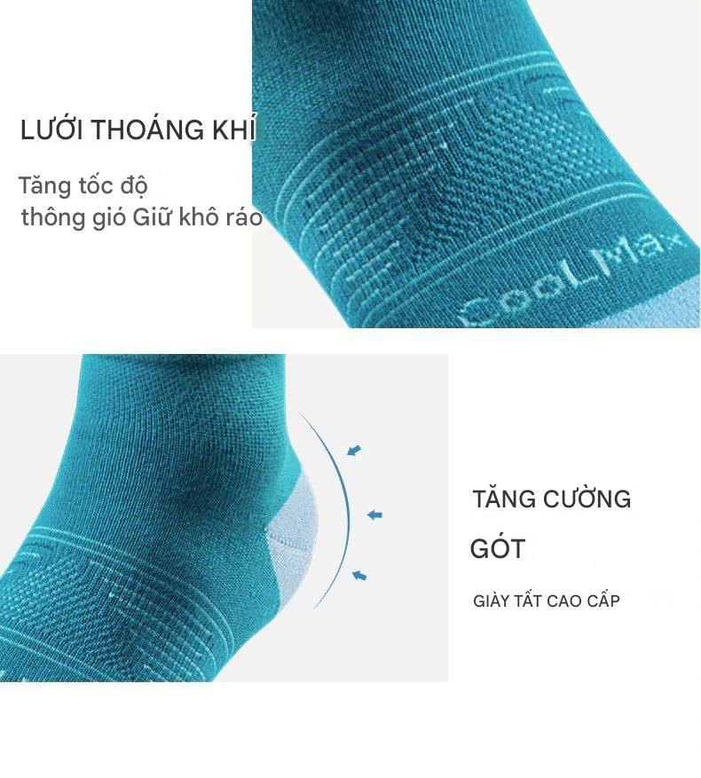 Tất chạy bộ xỏ ngón cổ lửng Aonijie Toe Socks E4806S