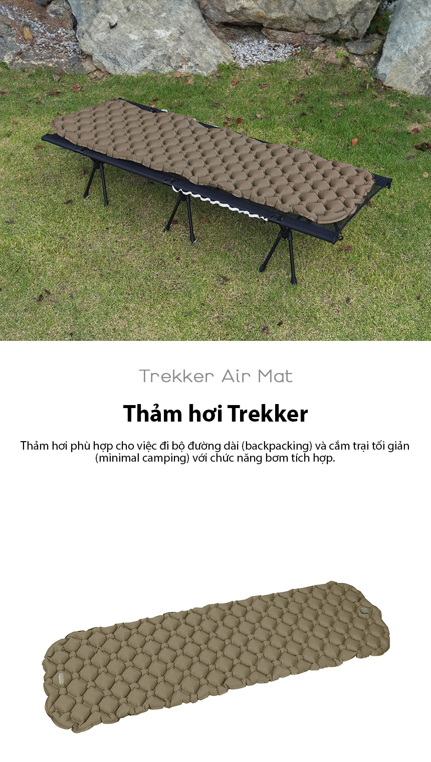 Đệm bơm hơi cắm trại Snowline Trekker Air Mat SNH5UMT005