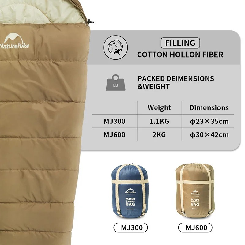 Túi ngủ mùa đông Naturehike Lightweight Winter Sleeping Bag CNK2300SD014