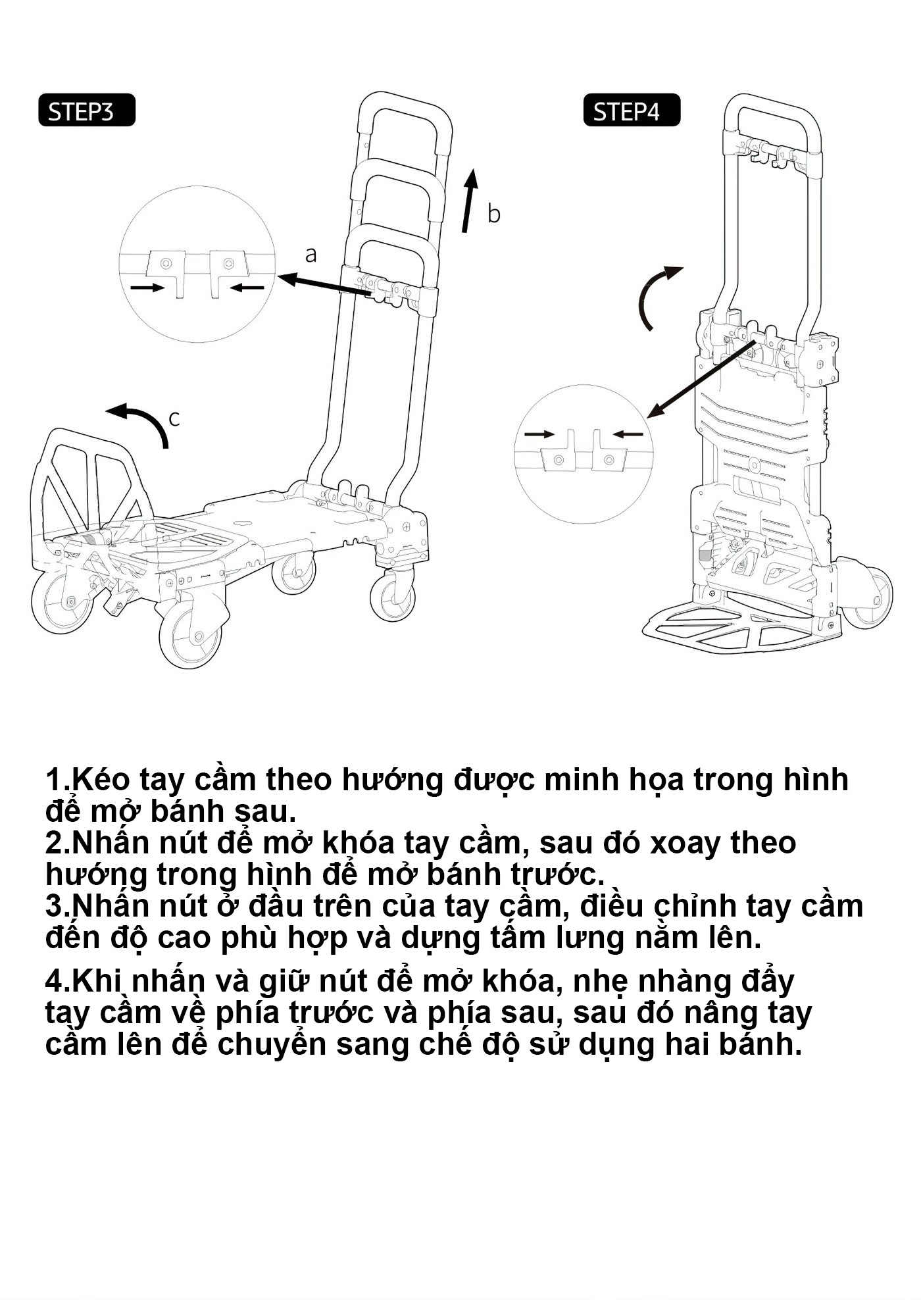 Xe kéo dã ngoại gấp gọn Naturehike Foldable Camping Cart CNH22JU024