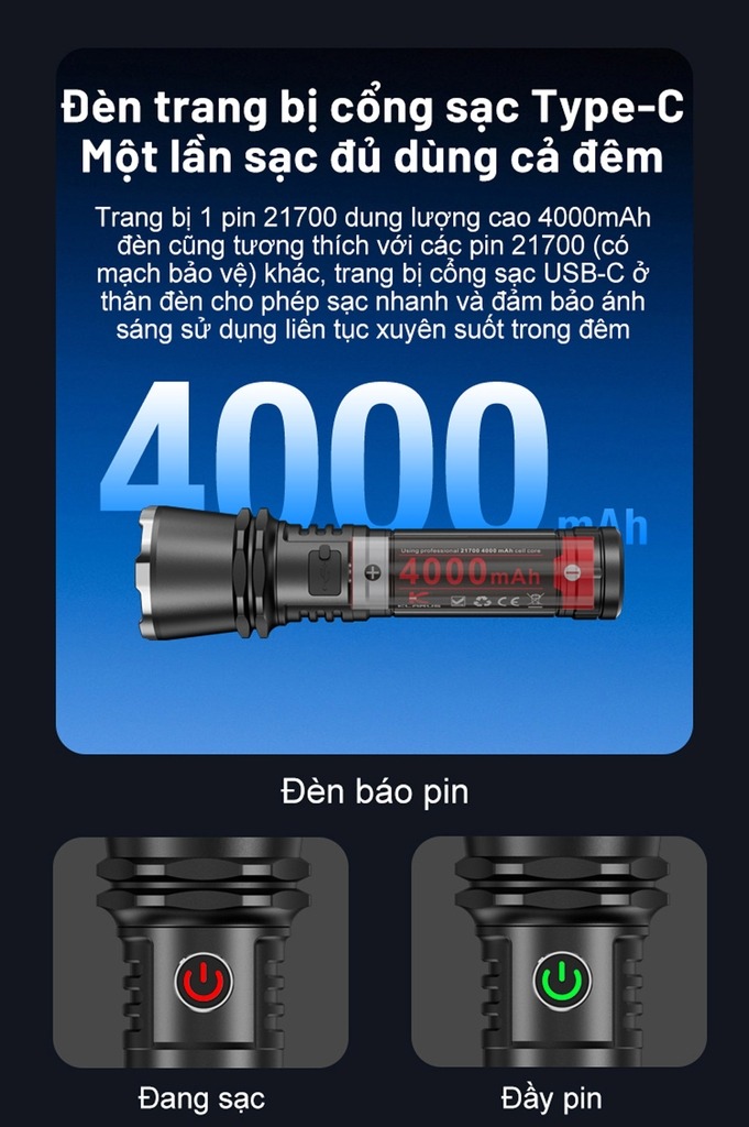 Đèn pin cầm tay Klarus Flashlight A3