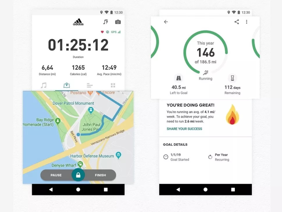 App chạy bộ Adidas Running (Android, iOS: Miễn phí) 