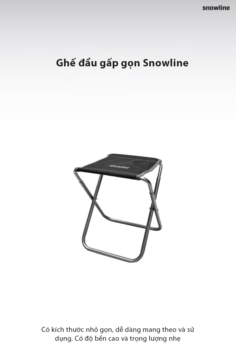 Ghế đẩu gấp gọn Snowline Alpine Slim Chair SND5UMC002