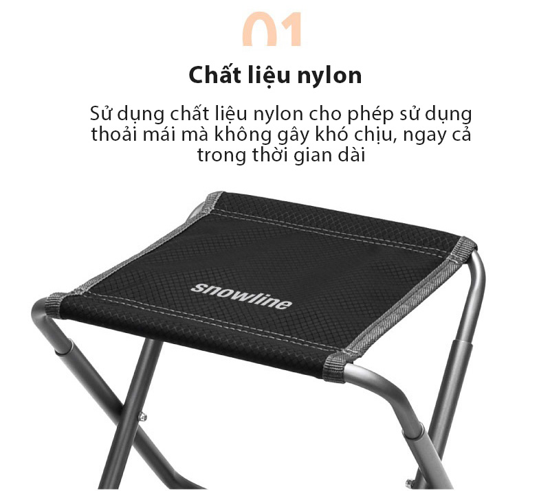 Ghế đẩu gấp gọn Snowline Alpine Slim Chair SND5UMC002