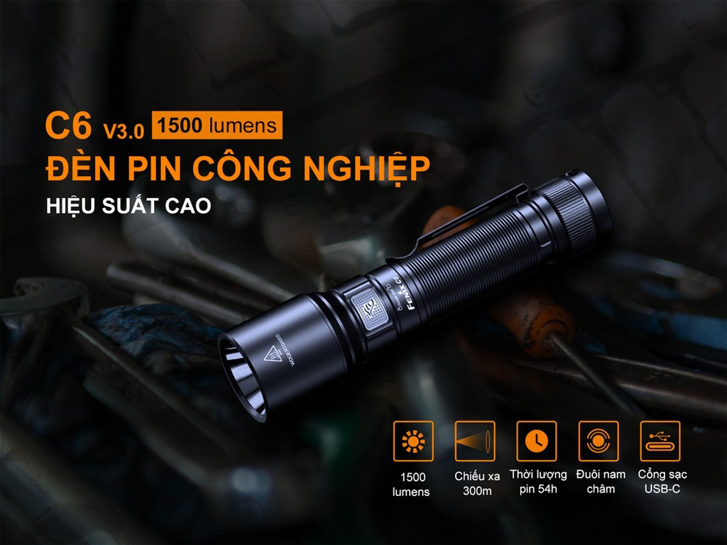 Đèn pin cầm tay Fenix Flashlight C6 v3.0