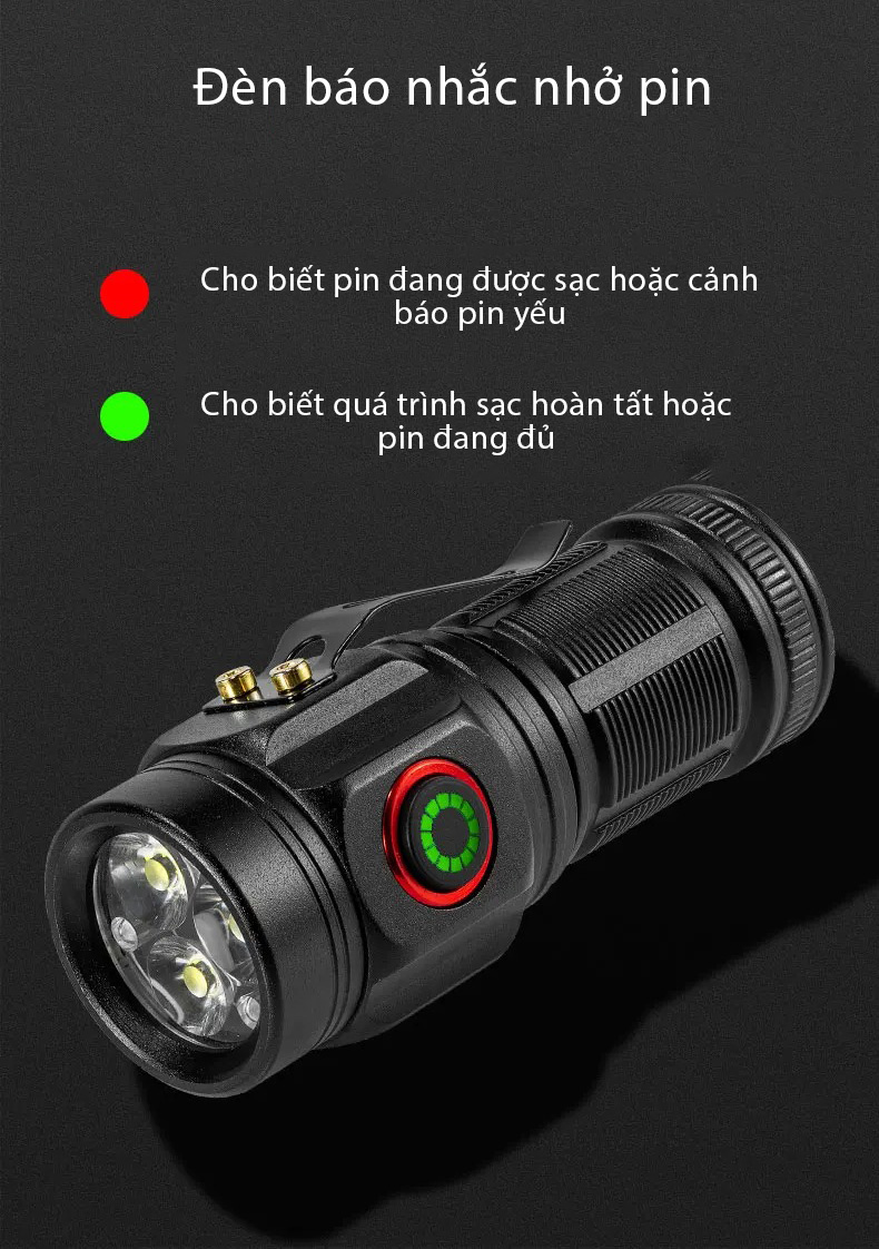 Đèn pin sạc cầm tay Cree Mini High Power Flashlight 3 Led W5182