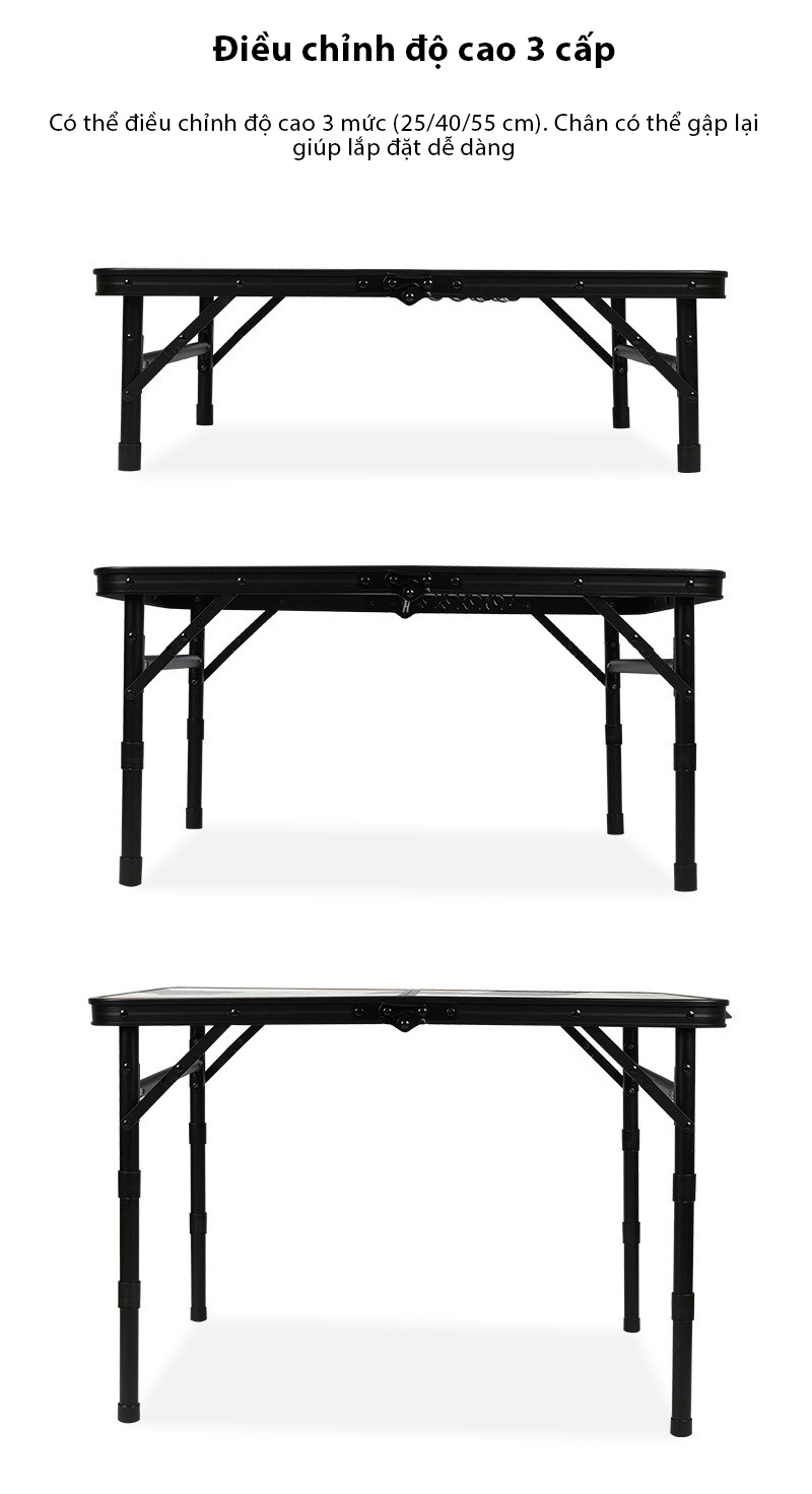 Bàn gấp dã ngoại Snowline Easy 2 Folding Table SNF5UTA002